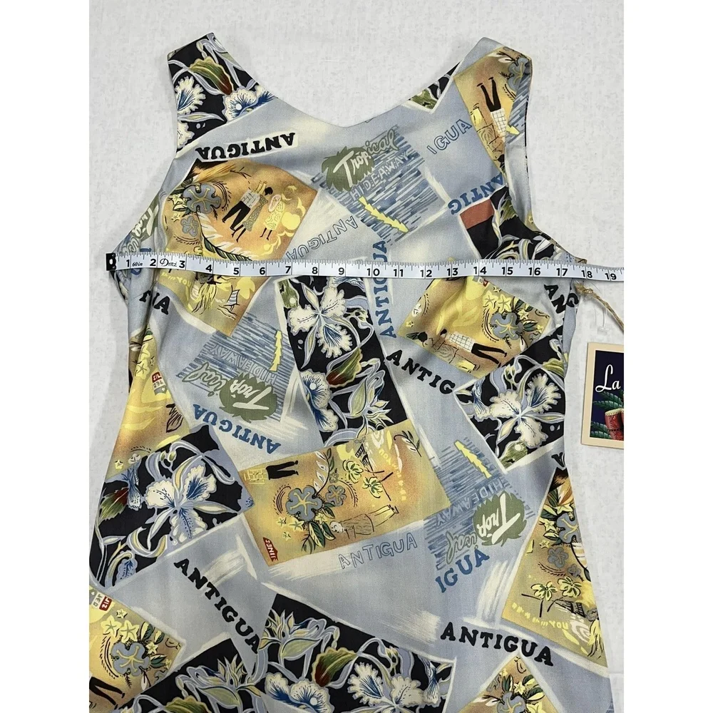 La Cabana NWT Tropical Print Rayon‎ Sleeveless Dress Medium